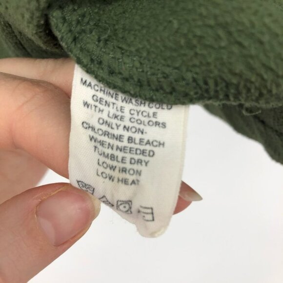 GH Bass & Co green half zip fleece mens size large - Picture 6 of 9